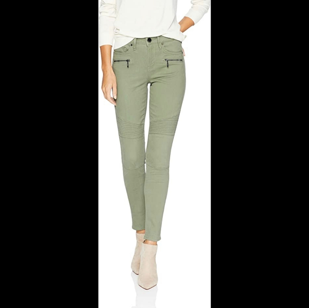 ISO Seven7 Moto Jeans - Green Size 6